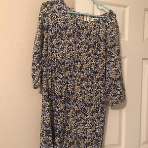 XL old navy floral long sleeve dress